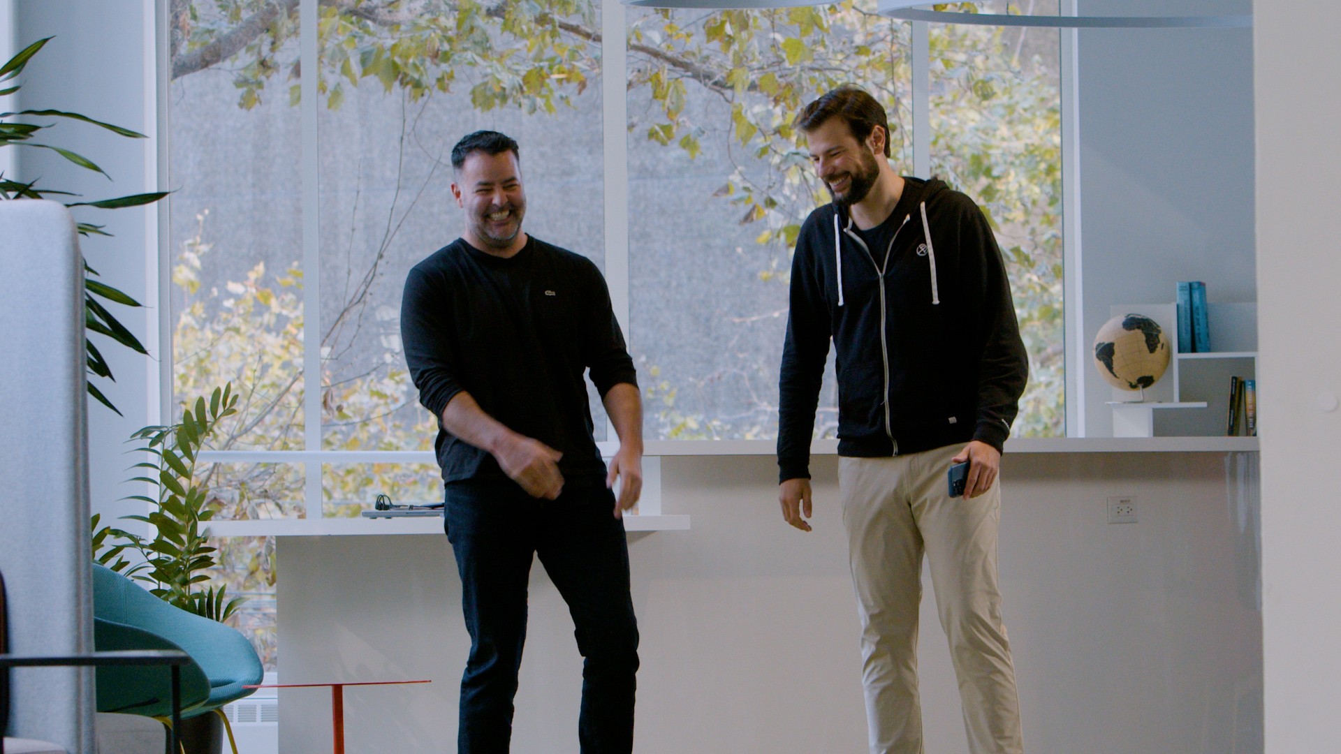 Jason Warner (CEO) and Eiso Kant (CTO) laughing together